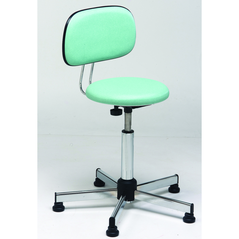 TABOURET PIED CHROME - ASSISE 4 CM (ø...