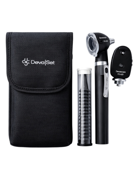 Trousse Oto - Ophtalmoscope DevaScope - LED, Noir