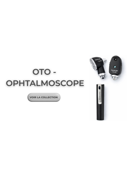 Trousse Oto - Ophtalmoscope DevaScope - LED, Noir