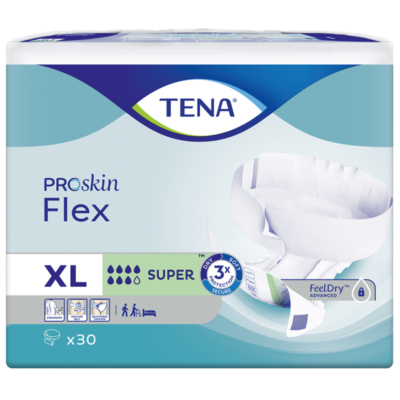 TENA FLEX PROSKIN SUPER EXTRA LARGE...