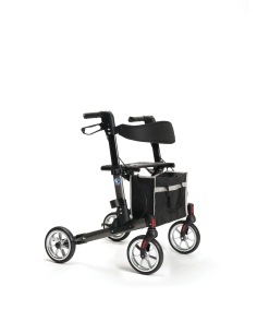 ROLLATOR 4 ROUES QUAVA ROUGE 2