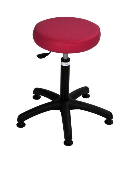 TABOURET PIED POLYAMIDE NOIR - ASSISE 7 CM (ø 33 CM)