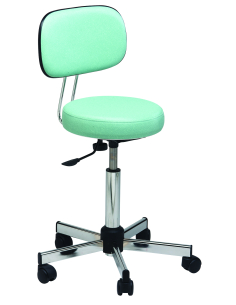 TABOURET PIED CHROME -...