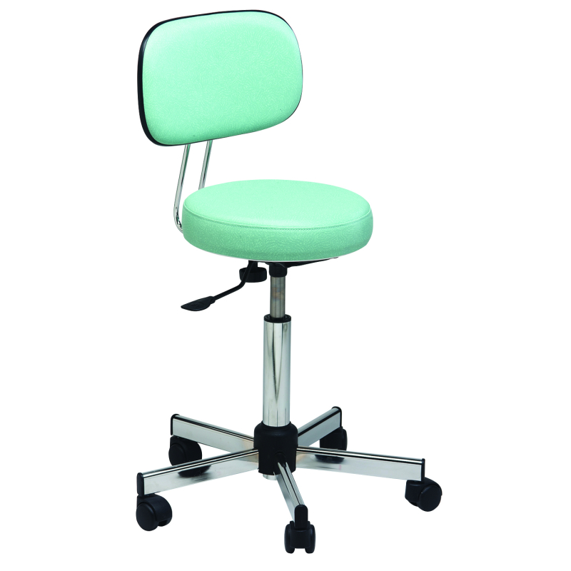 TABOURET PIED CHROME - ASSISE 7 CM (ø...