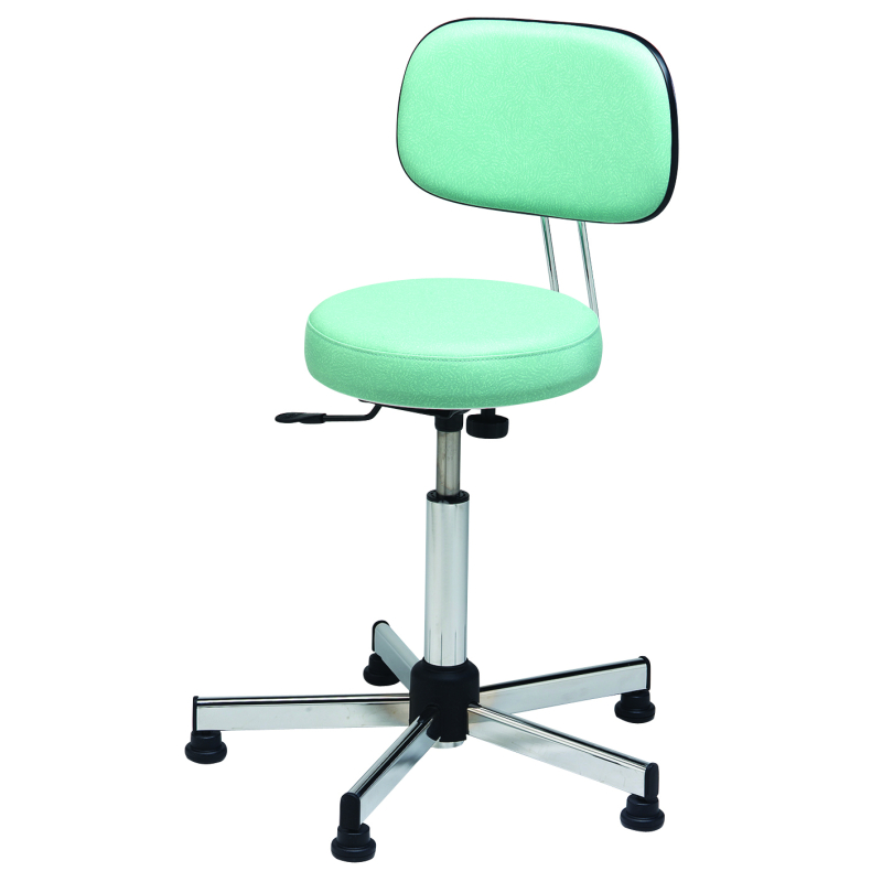 TABOURET PIED CHROME - ASSISE 7 CM (ø...