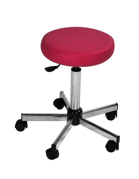 TABOURET PIED CHROME - ASSISE 7 CM (ø 33 CM)