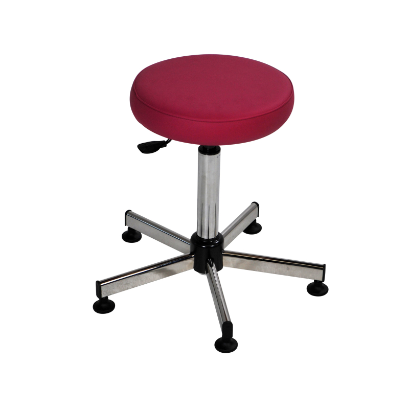 TABOURET PIED CHROME - ASSISE 7 CM (ø...