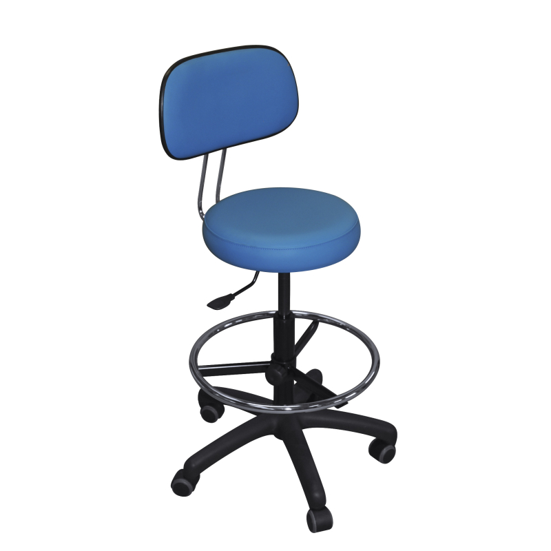 TABOURET PIED POLYAMIDE NOIR + RPC -...