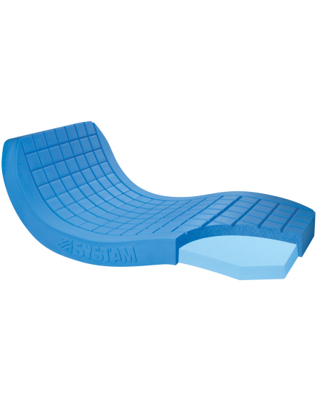 Matelas VISCOFLEX® LT P161MT housse intégrale POLYMAILLE® 90 x 200 cm, BOX palette [compressé]