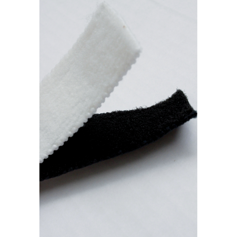 VELOURS ELASTIQUE - Noir - 25 mm x 37...