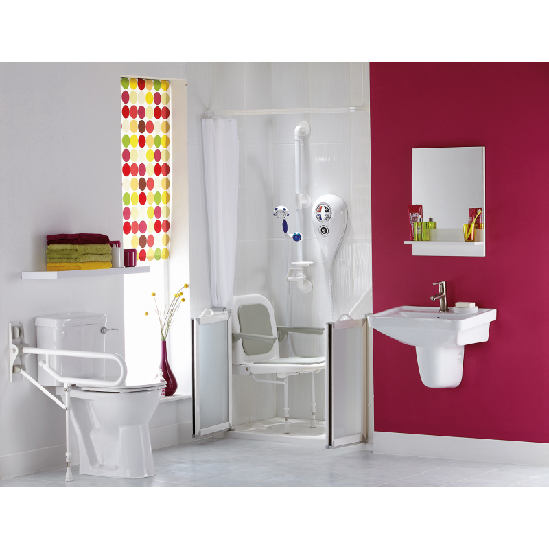 BARRE RABATABLE PIED REGLABLE BLANC AKW