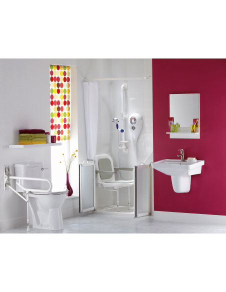 BARRE RABATABLE PIED REGLABLE BLANC AKW