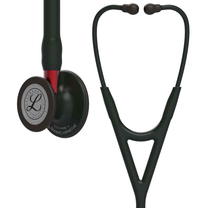 STETHOSCOPE CARDIOLOGY IV NOIR ROUGE...