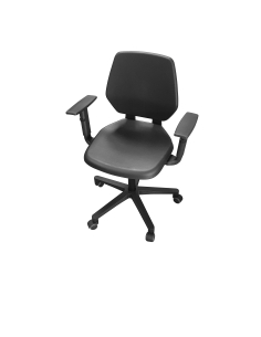 DOSSIER ET ASSISE EN PU NOIR 2