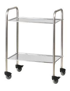 GUERIDON INOX 400X600MM 2 PLT