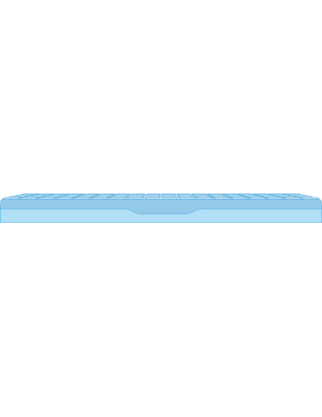 Matelas VISCOFLEX® P161M BRANCARD housse POLYMAILLE® HD 80 x 190 x 12 cm, carton unit. [compressé]