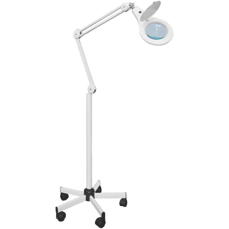 LAMPE LOUPE 4W VERA 2 PIED ROULETTE