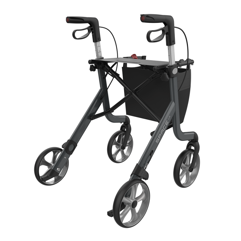 ROLLATOR SPACE LX Gris taille L 62 cm