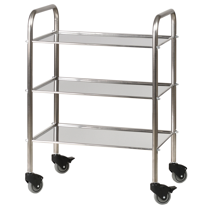 GUERIDON INOX 400X600MM 3 PLT