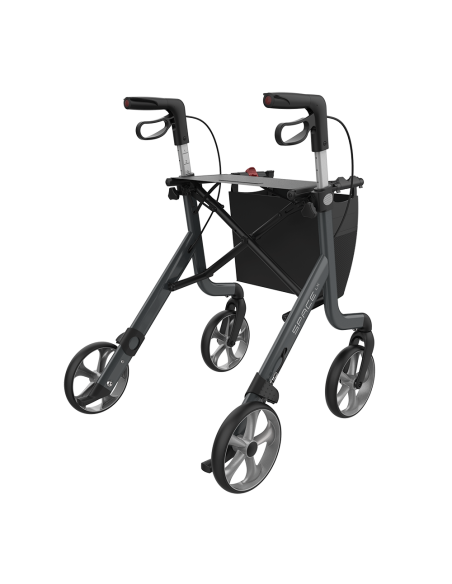 ROLLATOR SPACE LX ARTLINE Rouge Pivoine taille M 55cm