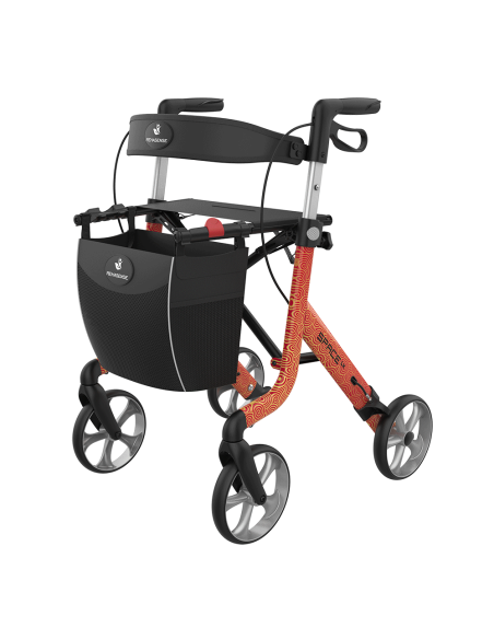 ROLLATOR SPACE LX ARTLINE Flower taille M 55cm