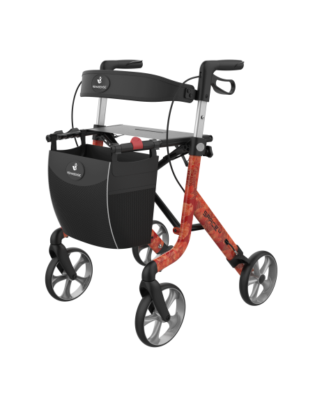 ROLLATOR SPACE LX ARTLINE Flower taille M 55cm