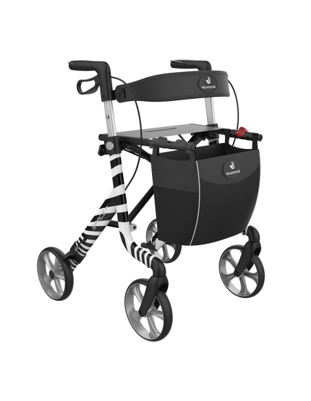 ROLLATOR SPACE LX ARTLINE Flower taille L 62 cm
