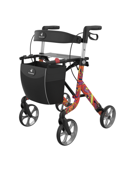 ROLLATOR SPACE LX ARTLINE Zebra taille L 62 cm