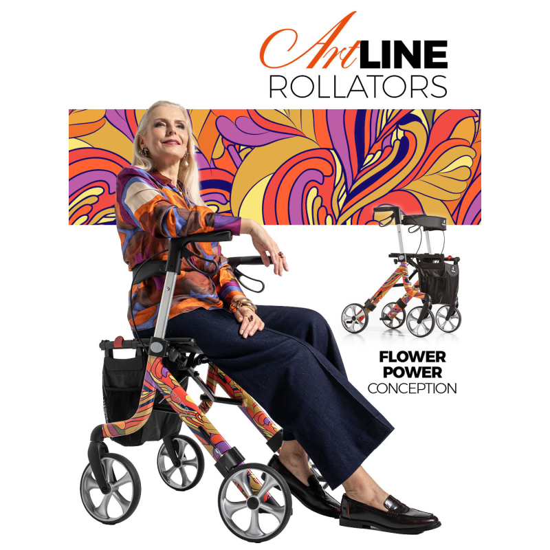 ROLLATOR SPACE LX ARTLINE Zebra...