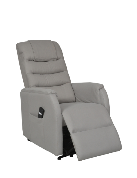 FAUTEUIL RELEVEUR FORMENTERA 1 MOTEUR GRIS CLAIR
