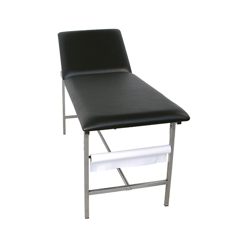 DIVAN EXAMEN NOIR TUBE INOX CARRE