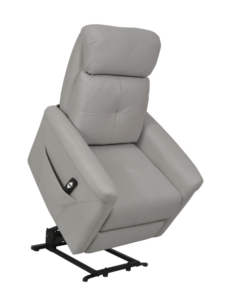FAUTEUIL RELEVEUR BRUGES 1 MOTEUR GRIS CLAIR