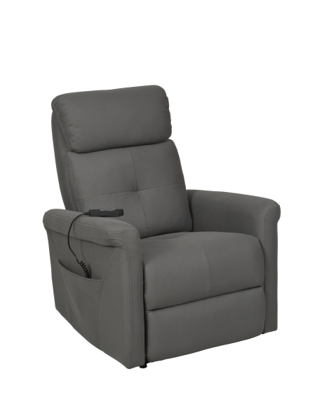 FAUTEUIL RELEVEUR BRUGES 1 MOTEUR GRIS FONCE