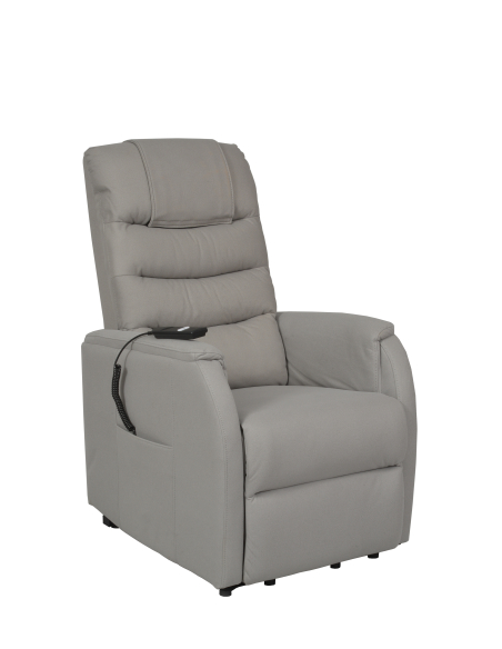 FAUTEUIL RELEVEUR FORMENTERA 2 MOTEURS GRIS CLAIR