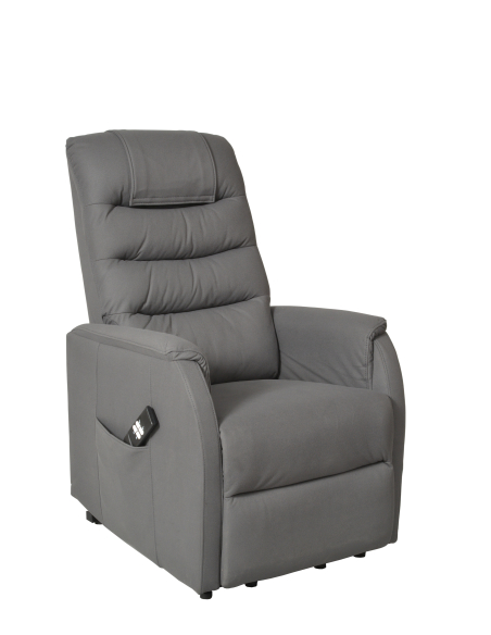 FAUTEUIL RELEVEUR FORMENTERA 2 MOTEURS GRIS FONCE