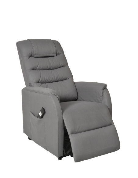 FAUTEUIL RELEVEUR FORMENTERA 2 MOTEURS GRIS FONCE