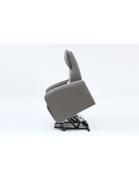 FAUTEUIL RELEVEUR DUBLIN 1 MOTEUR SUEDE GRIS ELEPHANT