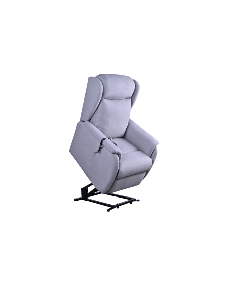 FAUTEUIL RELEVEUR CAGLIARI 2 MOTEURS (à oreilles) GRIS CLAIR