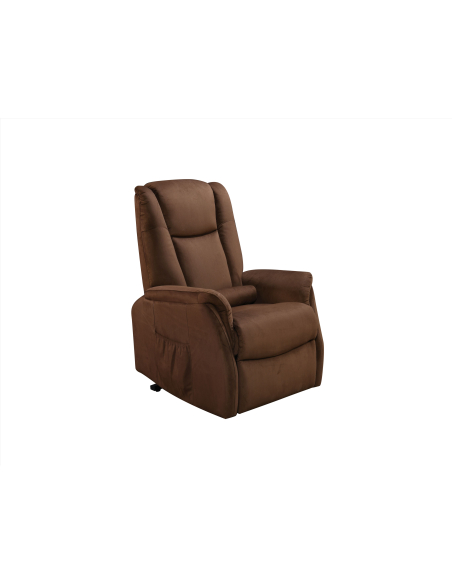 FAUTEUIL RELEVEUR EMERAUDE 2 MOTEURS MARRON