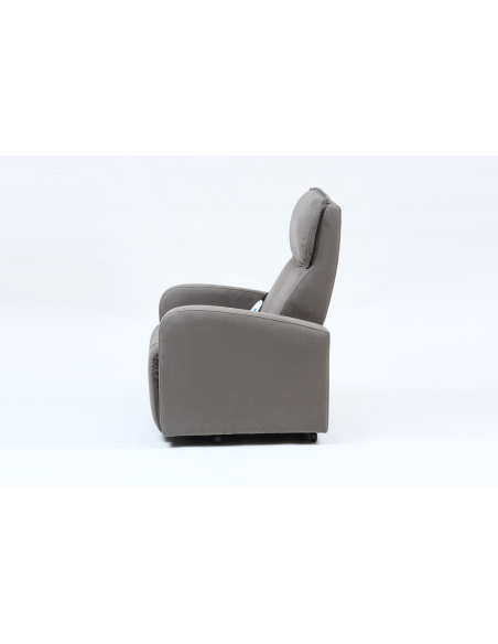 FAUTEUIL RELEVEUR DUBLIN 2 MOTEURS GRIS ELEPHANT