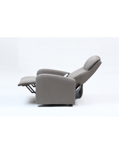 FAUTEUIL RELEVEUR DUBLIN 2 MOTEURS GRIS ELEPHANT
