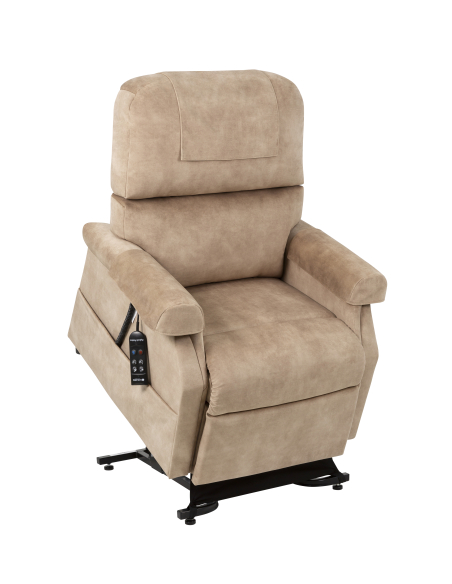 FAUTEUIL RELEVEUR CONFORT PREMIUM 1 MOTEUR CHAMOIS