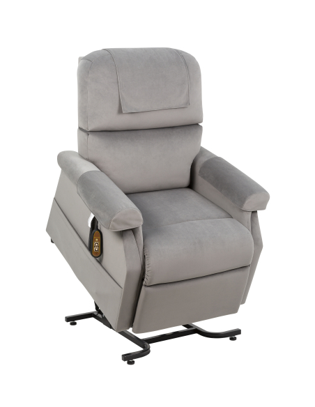 FAUTEUIL RELEVEUR CONFORT PREMIUM 1 MOTEUR GRIS CENDRE