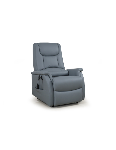 FAUTEUIL RELEVEUR EMERAUDE 2 MOTEURS VINYLE SILIGRIS