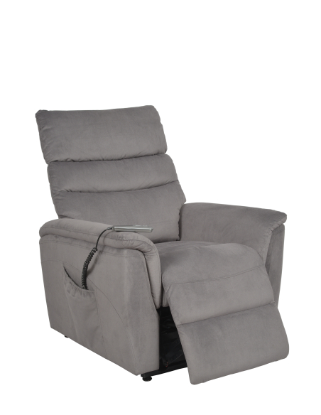 FAUTEUIL RELEVEUR MUNICH GRANDE TAILLE 2 MOTEURS GRIS