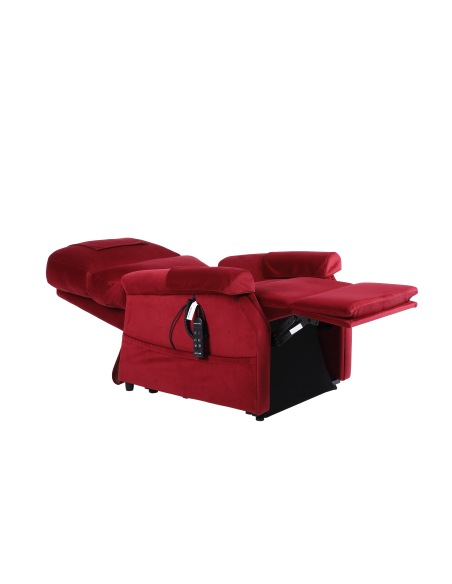 FAUTEUIL RELEVEUR CONFORT PREMIUM 2 MOTEURS GRENAT (TC 6 BOUTONS)