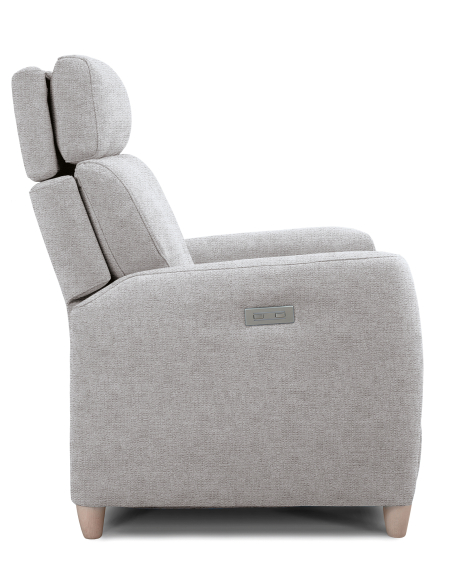 FAUTEUIL RELEVEUR ZURICH 2M GRIS CHINE JOLETI