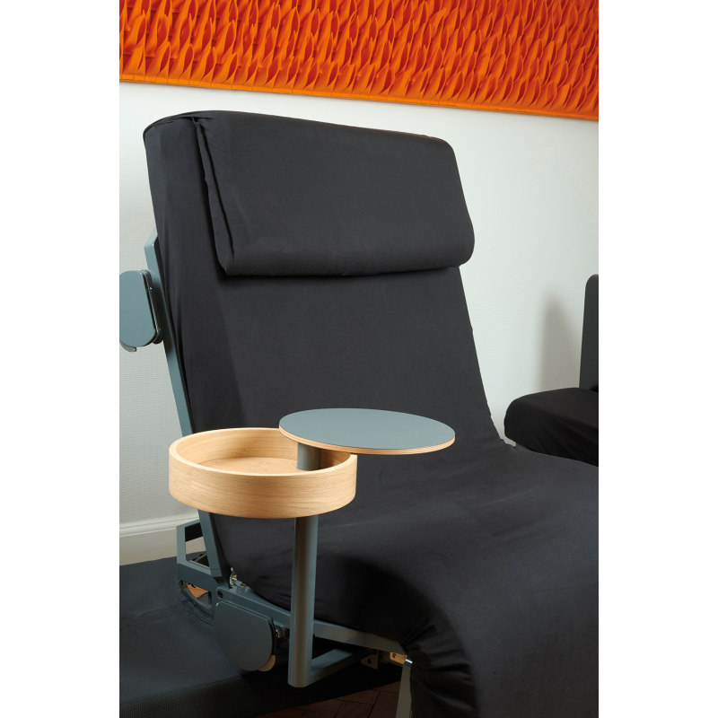 TABLE CHEVET CHENE ROTOBED