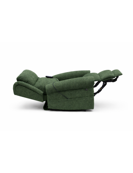 FAUTEUIL RELEVEUR NAGOYA 4 MOTEURS + FONCTION MASSAGE VERT FÔRET