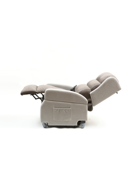 FAUTEUIL RELEVEUR WELLINGTON 1 MOTEUR+FONCTION LIFT BI - COULEURS (Eléphant - Gris Clair)
